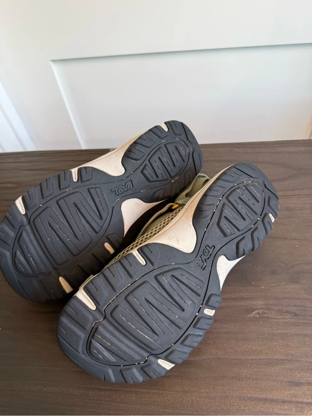 Teva Kids Olive Green and Yellow Water Shoes